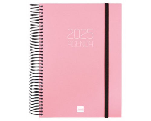 AGENDA 2025 BASIC OPAQUE E10 155X212MM DIA PAGINA ROSA FINOCAM 742914525 (Espera 4 dias)