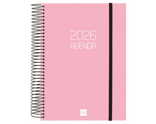AGENDA 2026 BASIC OPAQUE E10 155X212MM DIA PAGINA ROSA FINOCAM 742914526 (Espera 4 dias)
