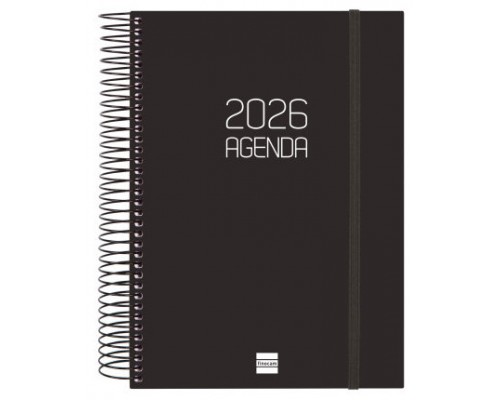 AGENDA 2026 BASIC OPAQUE E10 155X212MM DIA PAGINA NEGRO FINOCAM 742916026 (Espera 4 dias)