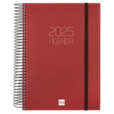 AGENDA 2025 BASIC OPAQUE E10 155X212MM DIA PAGINA BURDEOS FINOCAM 742917425 (Espera 4 dias)