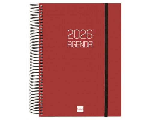 AGENDA 2026 BASIC OPAQUE E10 155X212MM DIA PAGINA BURDEOS FINOCAM 742917426 (Espera 4 dias)