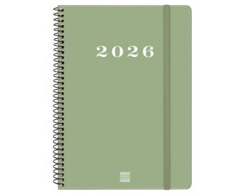 AGENDA 2026 BASIC MY E10 155X212MM SEMANA VISTA HORIZONTAL VERDE FINOCAM 743502026 (Espera 4 dias)