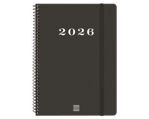 AGENDA 2026 BASIC MY E10 155X212MM SEMANA VISTA HORIZONTAL NEGRO FINOCAM 743506026 (Espera 4 dias)