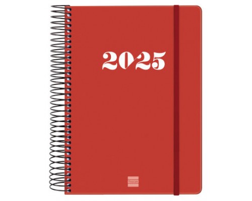 AGENDA 2025 BASIC MY E10 155X212MM DIA PAGINA ROJO FINOCAM 743523025 (Espera 4 dias)