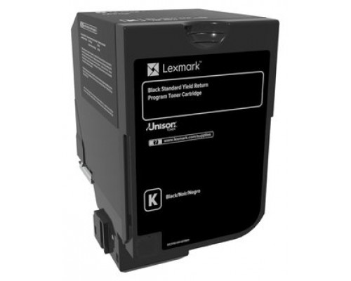 Lexmark CS720, CS725, CX725 Cartucho de toner negro Retornable