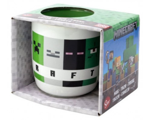 TAZA ELITE PATRÓN DE CRIATURAS DE MINECRAFT 380 ML STOR REDSTRING 75618 (Espera 4 dias)