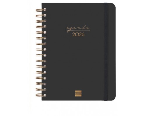 AGENDA 2026 TRENDY ALMA E10 155X212MM DIA PAGINA NEGRO FINOCAM 762040126 (Espera 4 dias)