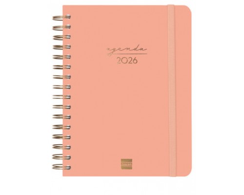 AGENDA 2026 TRENDY ALMA E10 155X212MM DIA PAGINA CORAL FINOCAM 762040526 (Espera 4 dias)