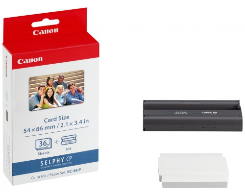Canon Video-Impresora CP-100 Cart. + Papel, 86 x 54mm, 36 Hojas