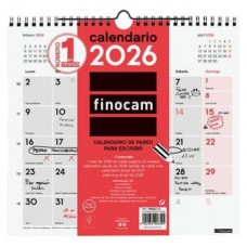 CALENDARIO 2026 NEUTRO PARED ESCRIBIR M 265X245MM FINOCAM 780060026 (Espera 4 dias)