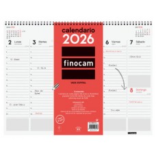VADE 2026 ESPIRAL SEMANA VISTA VERTICAL 420X310MM FINOCAM 780260026 (Espera 4 dias)