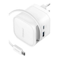 Intenso Cargador GaN W65ACIC retr&aacute;ctil Blanco