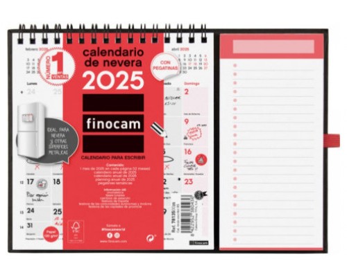 CALENDARIO 2025 NEUTRO ESCRIBIR IMAN XS 140X150MM FINOCAM 781350025 (Espera 4 dias)