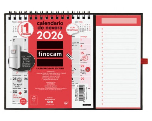 CALENDARIO 2026 NEUTRO ESCRIBIR IMAN XS 140X150MM FINOCAM 781350026 (Espera 4 dias)