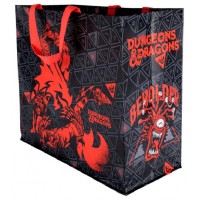 Konix KX DND SHOPPING BAG MONSTERS Negro, Rojo Bolso grande (Espera 4 dias)