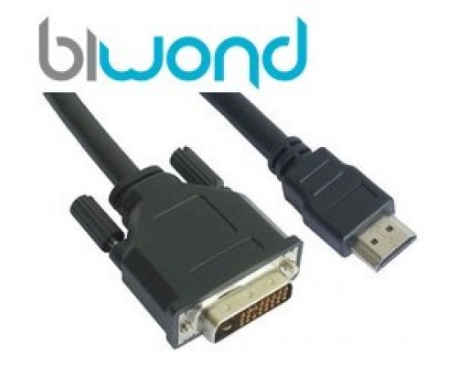 Cable HDMI a DVI BIWOND 3m (Espera 2 dias)