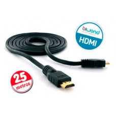 Cable HDMI v1.4 Biwond 25m (24AWG y booster) (Espera 2 dias)