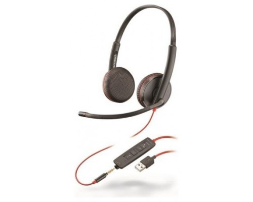 AURICULARES CON MICRO Poly/HP Blackwire 3225 USB-A  Estereo -DESPRECINTADO (Espera 4 dias)