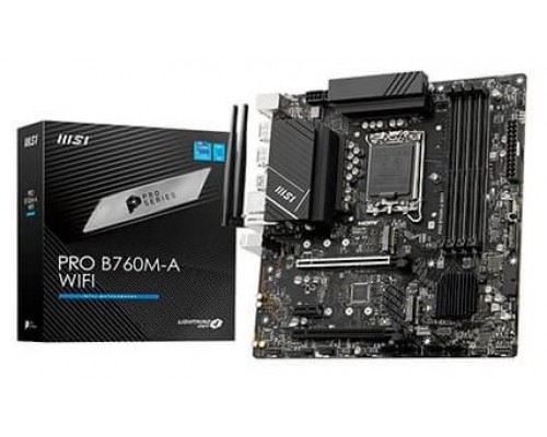 MSI Placa Base PRO B760M-A WIFI DDR5 ATX LGA1700