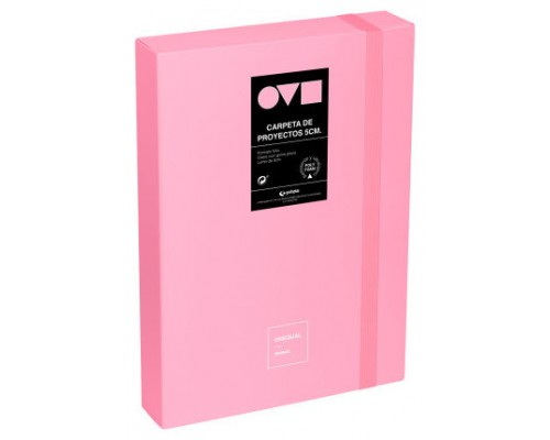 CAJA DE PROYECTOS 5CM EN POLYFOAM UNEQUAL MINIMAL ROSA GRAFOPLAS 91271253 (Espera 4 dias)