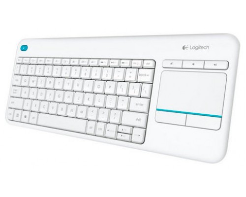 LOGITECH TECLADO K400 plus touch keyboard  blanco wireless