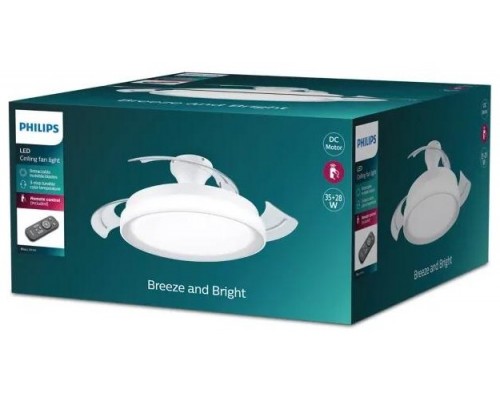 VENTILADOR DE TECHO RETRACTIL PHILIPS BLISS 35+28W LED