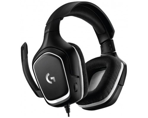 LOGITECH AURICULARES CON MICROFONO G332 GAMING NEGRO BLANCO - 981-000831