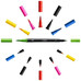 BIC Intensity Dual Tip rotulador Negro, Azul, Verde, P&uacute;rpura, Rojo, Amarillo 6 pieza(s) (Espera 4 dias)