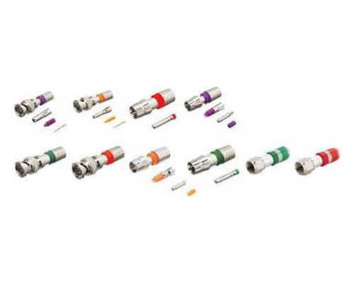 KRAMER CABLES & CONNECTORS CONNECT - CABLES BNC(M) COMPRESS. CONNECTOR RG-6 (BC-1X)-GREEN CODED-MODEL (CC-BNC-6(PACK-25)) (99-911060001) (Espera 4 dias)