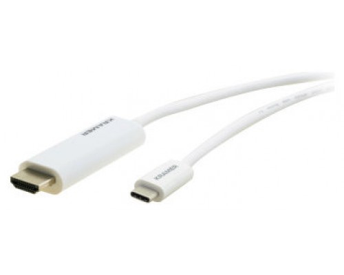 Kramer Electronics C-USBC/HM10 adaptador de cable de vídeo 3 m USB Tipo C HDMI Blanco (Espera 4 dias)