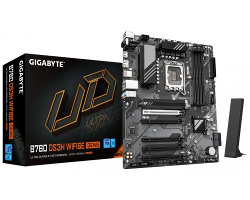 PLACA BASE GIGABYTE B760 DS3H  WIF6E GEN5 1700 AX ATX 4XDDR5 PLACA BASE GIGABYTE B760 DS3H  WIF6E GEN5 1700 AX ATX 4XDDR5