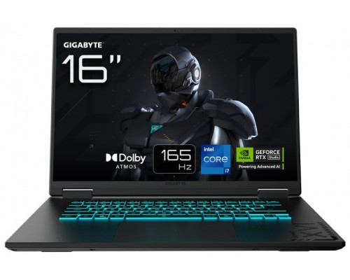 PORTATIL GIGABYTE A16 CWHI3ES864SD I7-13620H  RTX5070 32GB 1TB 16" WUXGA FreeDOS