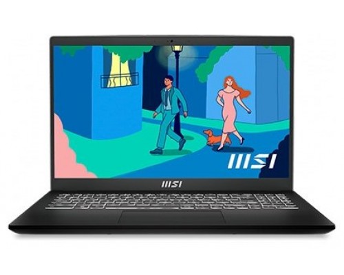 MSI Modern 15 B12M-042ES i7-1255U Portátil 39,6 cm (15.6") Full HD Intel® Core™ i7 16 GB DDR4-SDRAM 1000 GB SSD Wi-Fi 6 (802.11ax) Windows 11 Home Negro (Espera 4 dias)