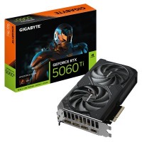 GIGABYTE GeForce RTX 5060 Ti WINDFORCE OC 8G Tarjeta Gráfica – 8 GB GDDR7, 128 bits, PCI-E 5.0, 2587 MHz Frecuencia del núcleo, 3 x DisplayPort, 1 x HDMI, GV-N506TWF2OC-8GD (Espera 4 dias)