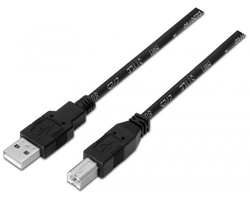 CABLE USB AISENS USB2.0 A/M - B/M 1.8M NEGRO IMPRESORA (Espera 4 dias)