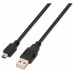 AISENS - CABLE USB 2.0, TIPO A/M-MINI B/M, NEGRO, 0.5M
