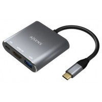 CONVERSOR USB-C A HDMI/USB-C/TIPO A USB 3.0 3 EN 1