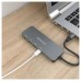 HUB USB 3.2 GEN2 10G USB-C/M-4xUSB-C/H GRIS 15CM