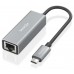 AISENS - CONVERSOR USB3.1 GEN1 USB-C A ETHERNET GIGABIT 10/100/1000 MBPS, GRIS, 15CM