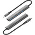 AISENS - HUB USB 3.1 USB-C, USB-C/M-4xTIPO A/H, GRIS, 15CM AISENS - HUB USB 3.1 USB-C, USB-C/M-4xTIPO A/H, GRIS, 15CM