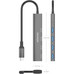 AISENS - HUB USB 3.1 USB-C, USB-C/M-4xTIPO A/H, GRIS, 15CM AISENS - HUB USB 3.1 USB-C, USB-C/M-4xTIPO A/H, GRIS, 15CM