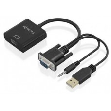 CONVERSOR SVGA+AUDIO A HDMI VGAM+JACKM+USB-AM-HDMI H