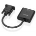 AISENS - CABLE CONVERSOR SVGA+AUDIO A HDMI, SVGA/M+JACK 3.5/H+USB MicroB/H-HDMI A/H, NEGRO, 20CM