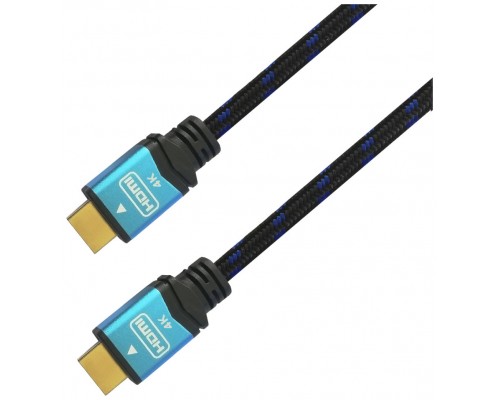 AISENS - CABLE HDMI V2.0 PREMIUM ALTA VELOCIDAD / HEC 4K@60HZ 18GBPS, A/M-A/M, NEGRO/AZUL, 5.0M