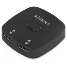 AISENS - HDMI CONMUTADOR SWITCH 4K@60HZ 2X1, NEGRO