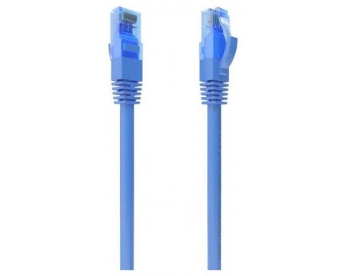 AISENS - CABLE DE RED LATIGUILLO RJ45 CAT.6 UTP AWG26 CCA, AZUL, 2.0M