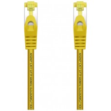 AISENS - CABLE DE RED LATIGUILLO RJ45 LSZH CAT.7 600 MHZ S/FTP PIMF AWG26, AMARILLO, 2.0M