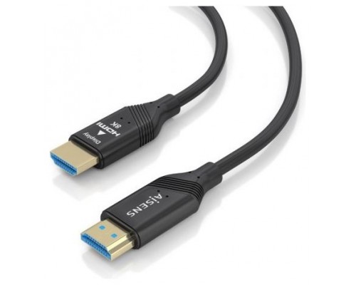 CABLE HDMI AISENS V2.1 OPTICO ACTIVO AOC 8K60HZ 48GBPS A/M-A/M 30M NEGRO