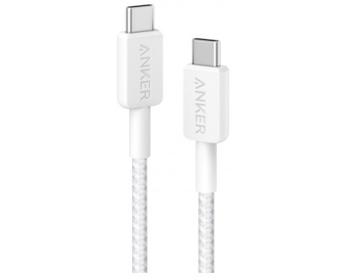 CABLE ANKER 322 USB-C A USB-C 0,9M 60W BLANCO