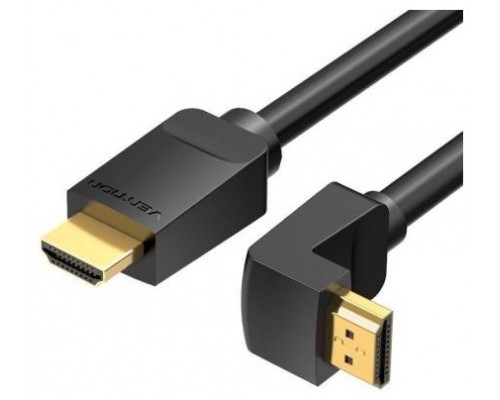 CABLE HDMI V2.0 4K M-M ACODADO 3 M NEGRO VENTION (Espera 4 dias)